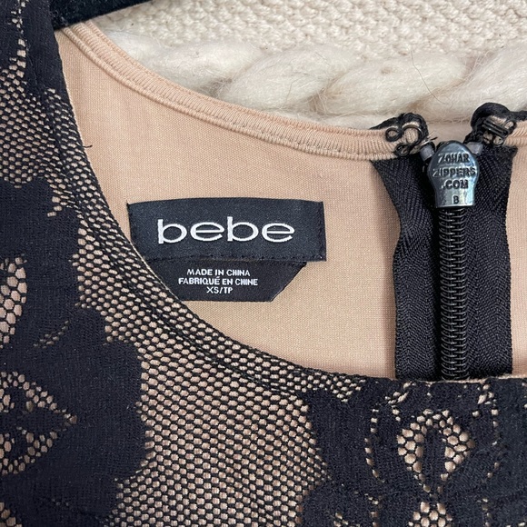 Bebe Lace long Sleeve Dress - Picture 3 of 4